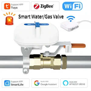 Tuya-Vanne d&rsquo;eau intelligente pour maison intelligente, WiFi Zigbee, contrôleur d&rsquo;arrosage de jardin, minuterie, commande vocale, gaz, Alexa, Google