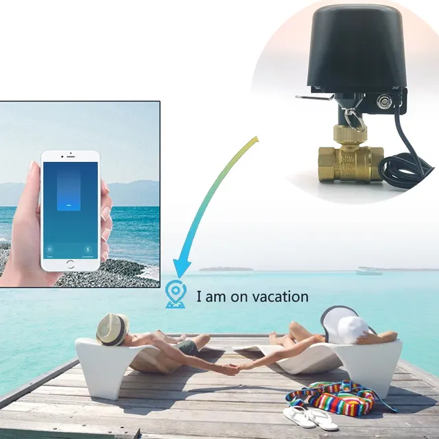 Vanne d'eau intelligente Tuya Zigbee WIFI DN15 DN20 DN25 – vue 4