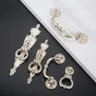 Poignées meubles antiques argent doré alliage zinc… – vue 1