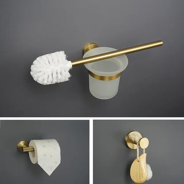 Ensemble accessoires salle bain mural acier inoxydable…