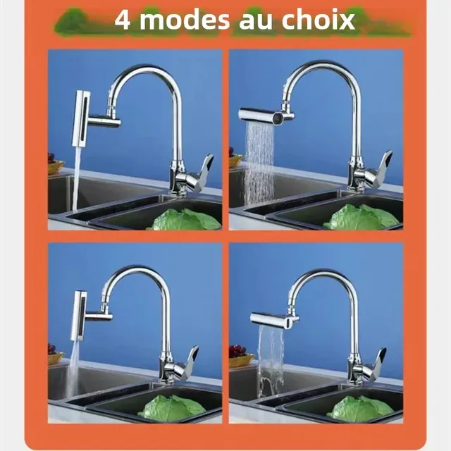 Robinet de cuisine cascade universel – vue 5