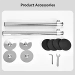 FLYY-Supports d&rsquo;évier sous plan, Support d&rsquo;évier sous plan, Installation réglable de pieds d&rsquo;évier en acier inoxydable pour la cuisine