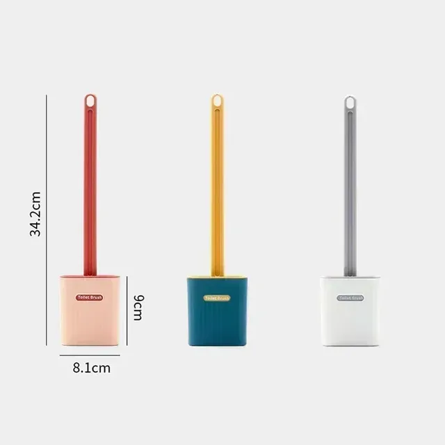 Brosse Toilette Murale Silicone Souple Manche Long… – vue 4