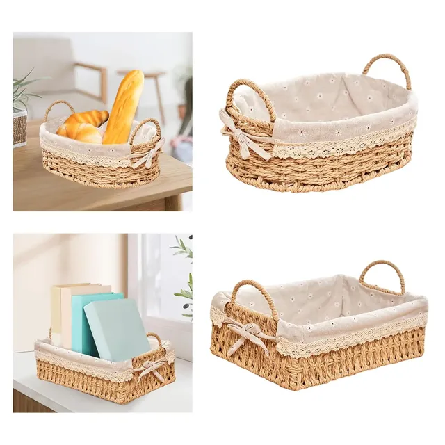 WW paniers de rangement organisateur de cuisine tissé à… – vue 6