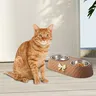 Bols doubles en acier inoxydable pour chien et chat – vue 4