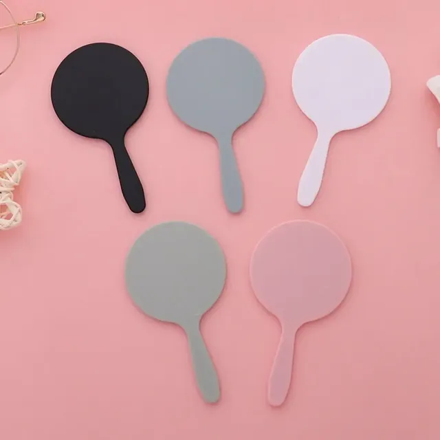 Miroir maquillage rond poignée ergonomique léger fin… – vue 3