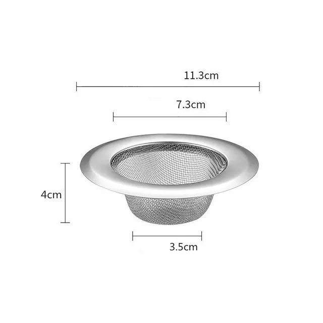 Crépine d'évier de cuisine en acier inoxydable – vue 6