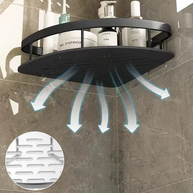 Salle de bains Rangement Rack Pas de Forage Étagères… – vue 5