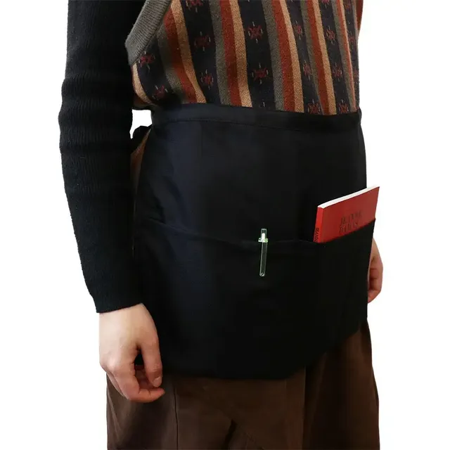 Tablier taille polyester noir imperméable antisalissure… – vue 2