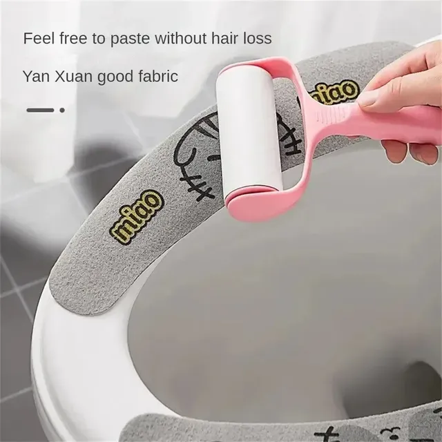 1 paire de pâte siège de toilette mignon épais collant… – vue 6