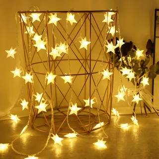 LED chaîne lumières en plein air étoile chaîne lumières guirlande…