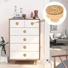 Lèvent en bois de commode en rotin Boho – vue 5