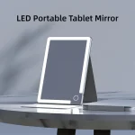 Miroir de maquillage plat portable LED avec trois températures de couleur réglables Le miroir de maquillage haute définition est simple et pratique