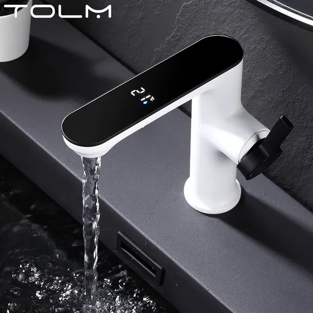 Robinet de lavabo à affichage de la température haut de… – vue 3