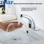 ZEXEF Angle réglable robinet mélangeur de cuisine automatique infrarouge évier robinet d&rsquo;eau montage capteur tactile pont inductif Bidet Torneira