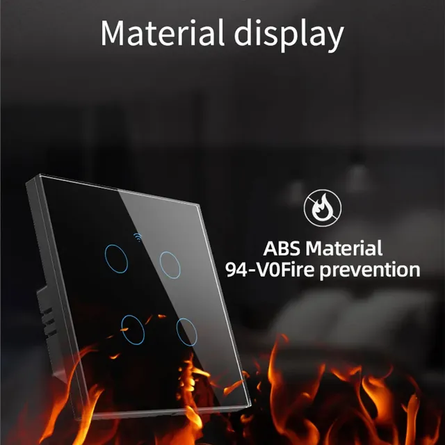 Commutateur WiFi intelligent interrupteur tactile ue – vue 6