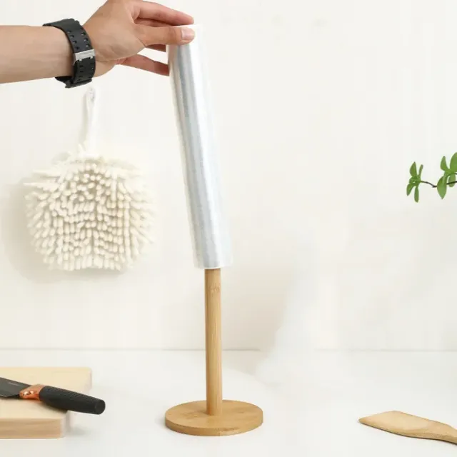 Porte-papier hygiénique en bois pour cuisine – vue 3