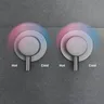 Système de pomme de douche mural gris pistolet en laiton… – vue 4