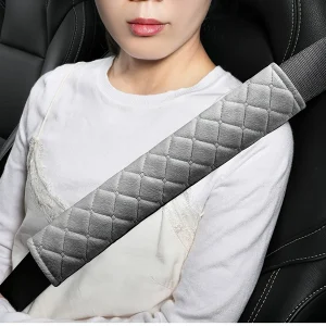 Housses de ceinture de sécurité confortables et réglables en tissu velours doux – Parfaites pour voiture, camion, SUV, sacs à dos Housses de ceinture de sécurité confortables et réglables en tissu velours doux – Parfaites pour voiture, camion, SUV, sacs à dos