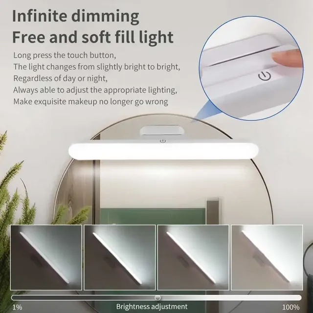 LED miroir de maquillage lumières magnétique suspendu… – vue 5