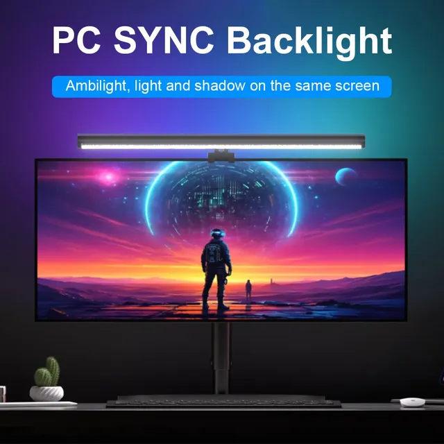 Barre lumineuse RGB pour moniteur d'ordinateur – vue 4