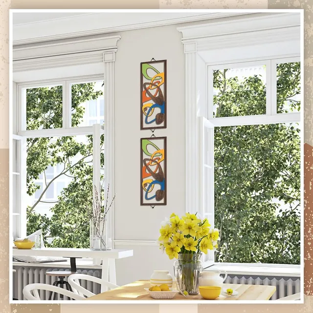 2 pièces 40cm décor moderne élégance acents muraux bois… – vue 4