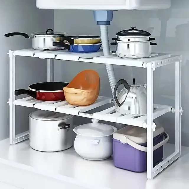Organisateur évier armoire cuisine rangement modulable…