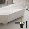 Kit de vidange de baignoire autoportante en acier… – vue 2