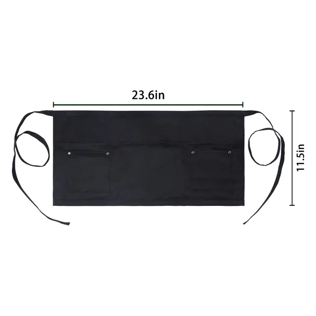 Tablier serveur professionnel court unisexe demi taille… – vue 6