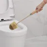 Brosse toilette manche long bois ergonomique tête double… – vue 1