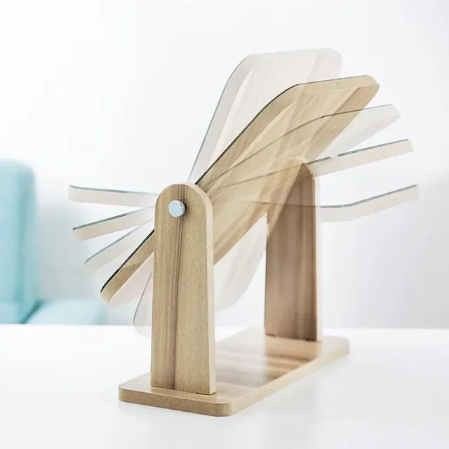 Miroir maquillage table socle bois clair panneau… – vue 4