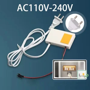 Miroir de salle de bain intelligent, interrupteur tactile, tension LED, interrupteur à gradation continue, 110/220v, personnalisé