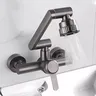 Robinet de cuisine mural en acier inoxydable – vue 2