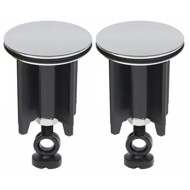 Bouchon vidange lavabo universel cuivre chromé plat… – vue 4