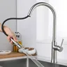 Robinet extractible de cuisine noir – vue 2