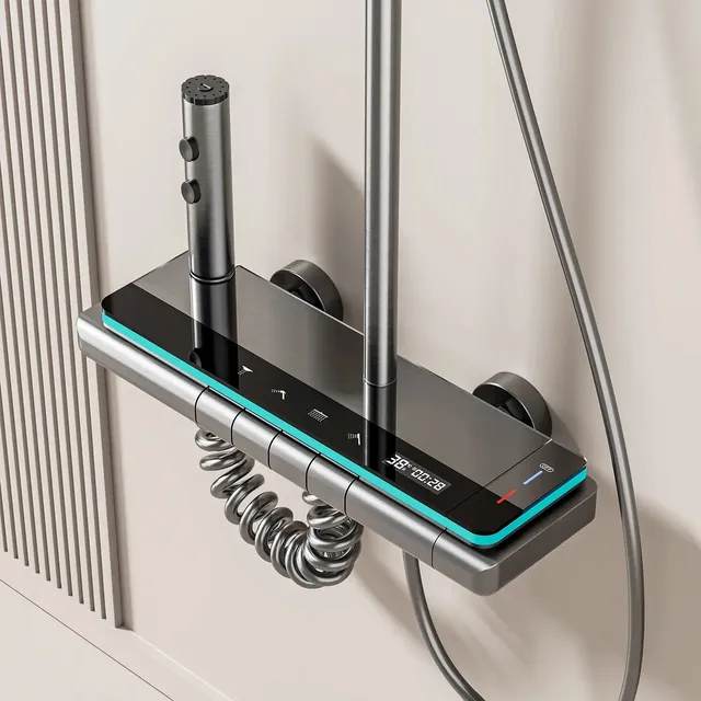 Système de douche thermostatique de luxe avec affichage… – vue 5