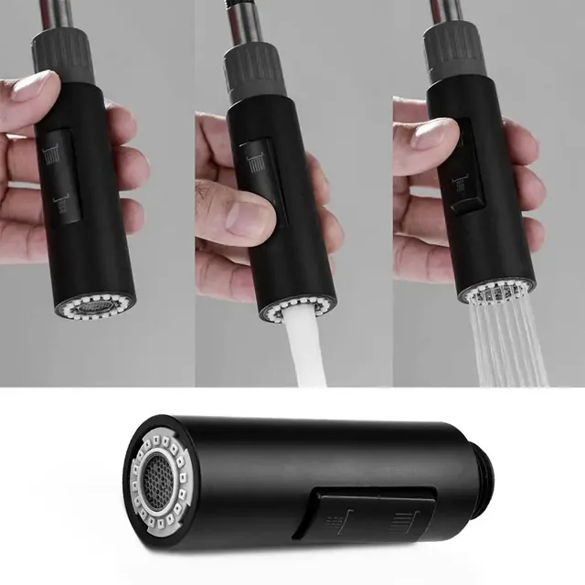 Mousseur amovible robinet évier compact noir satiné…
