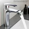 Mitigeur lavabo monocommande chromé design moderne corps… – vue 3