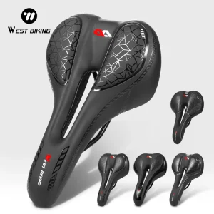 WEST BIKING – selle de vélo de route et vtt, selle de course en PU, respirante et souple, coussin ergonomique