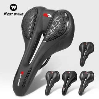 Selle vélo ergonomique sportive confortable rembourrée large assise…