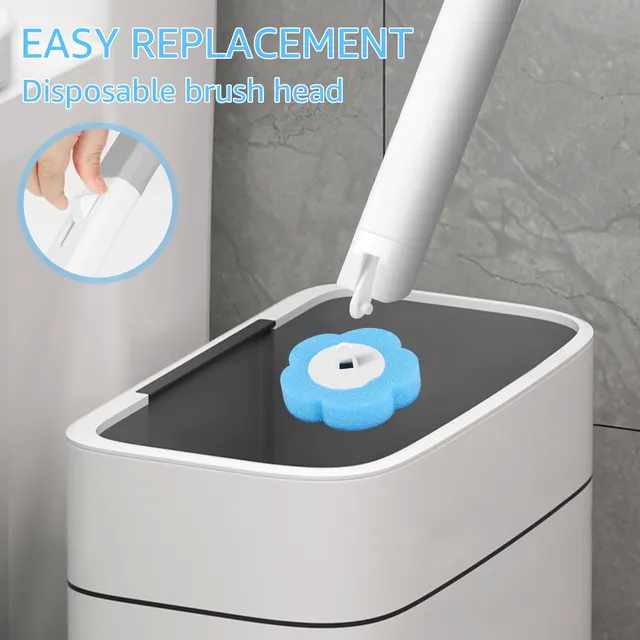 Nettoyeur de brosse de toilette jetable avec brosse de… – vue 4
