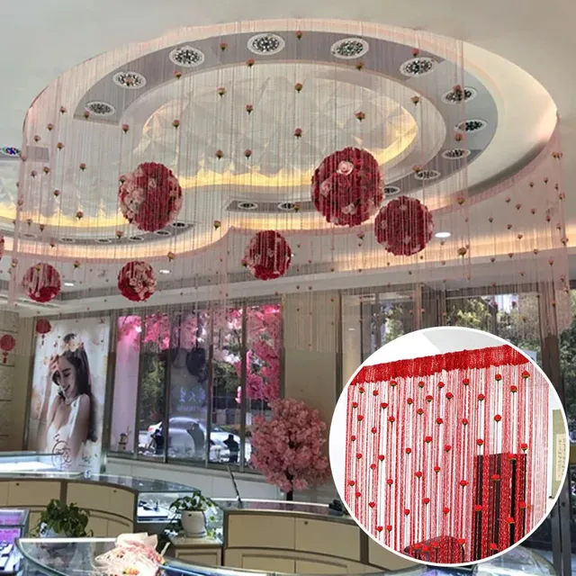 Rideau de ligne de porte en forme de fleur de rose – vue 6