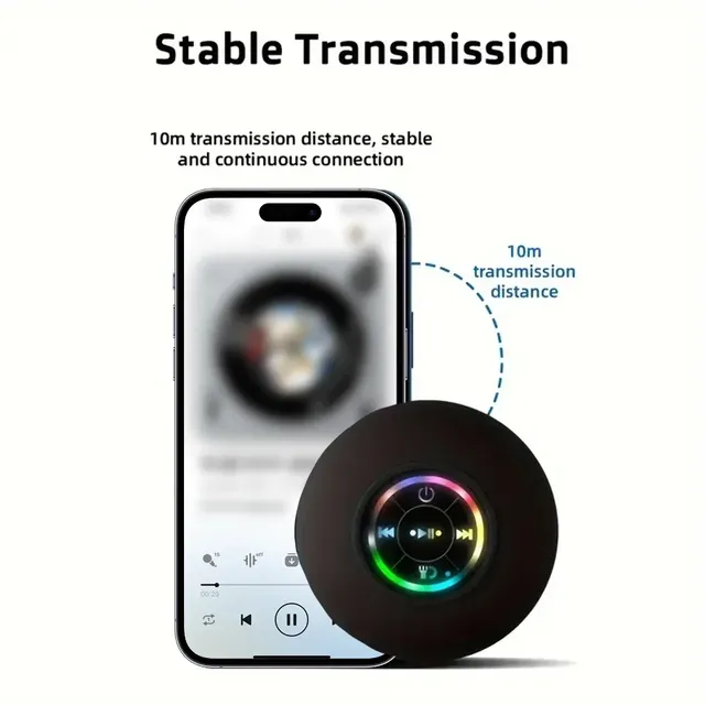 Haut-parleur Bluetooth étanche avec ventouse – vue 2