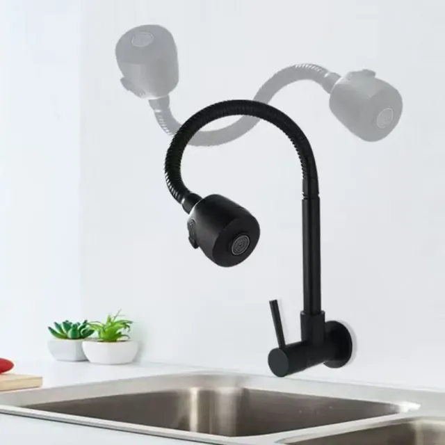 Robinet de cuisine à tuyau Flexible mural – vue 5