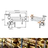 Robinet Mural Articulé Double Bras Pivotant Laiton… – vue 2