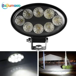 Lampe de travail ovale LED antibrouillard 5 pouces 60W pour camion tout-terrain tracteur projecteur d&rsquo;inondation 9-32V feux de conduite de nuit lumière de travail hors route