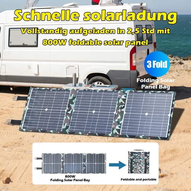 Kit de Panneaux Solaires Pliables pour Camping – vue 3