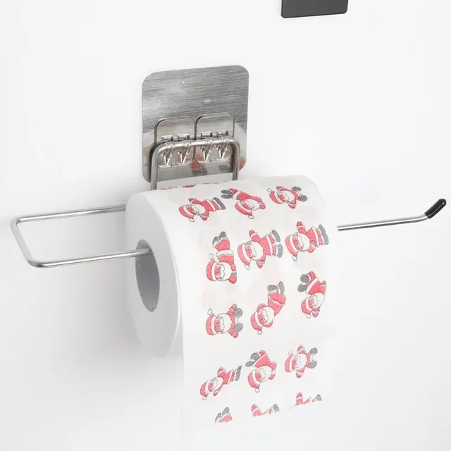 Porte papier hygiénique mural suspendu sous meuble acier… – vue 2