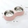 Double bol de nourriture pour animaux de compagnie – vue 2