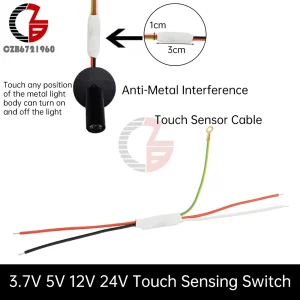 3.7V 5V 12V 24V interrupteur à capteur tactile DC 3-24V 1A 3A Module de pilote de commutateur tactile en métal à intensité variable pour lampe de Table lampe à bande LED 3.7V 5V 12V 24V interrupteur à capteur tactile DC 3-24V 1A 3A Module de pilote de commutateur tactile en métal à intensité variable pour lampe de Table lampe à bande LED